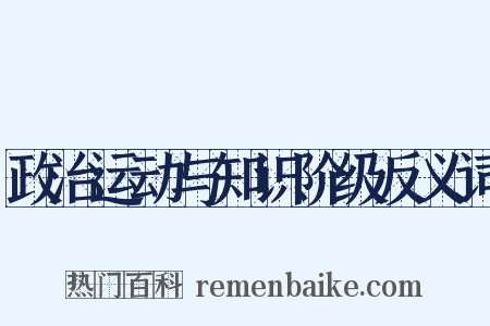 政治运动与知识阶级反义词是什么意思的图片